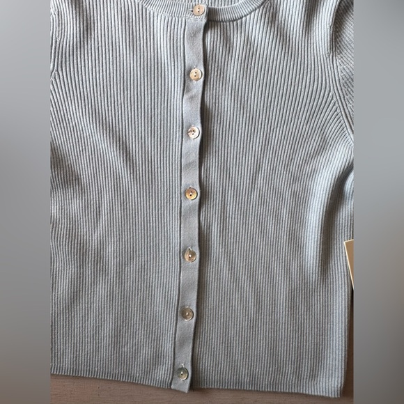 NWT JOIE V-Neck Ribbed Cardigan in 100% Merino Wool - Picture 6 of 11